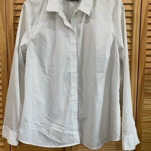 Apt. 9 White Blouse with Black Dots